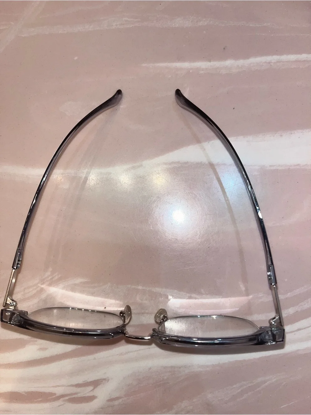 Retro Matte Silver Sunglasses with Dark Lenses